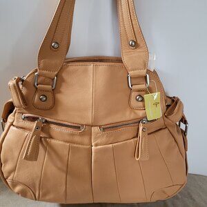 Designer Michael Rome, leather beautiful handbag.